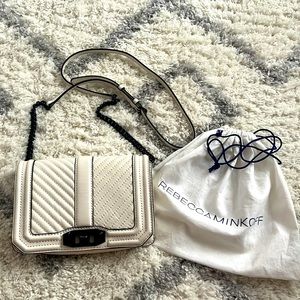 Rebecca Minkoff White Quilted Crossbody